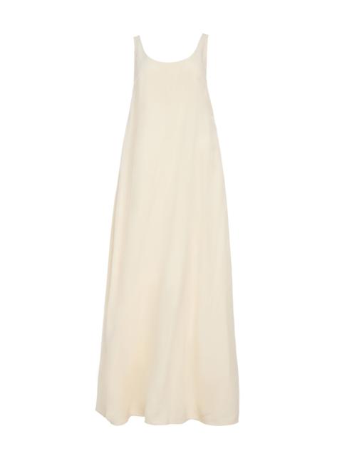 GABRIELA HEARST Aras Maxi Dress in Ivory Linen Silk