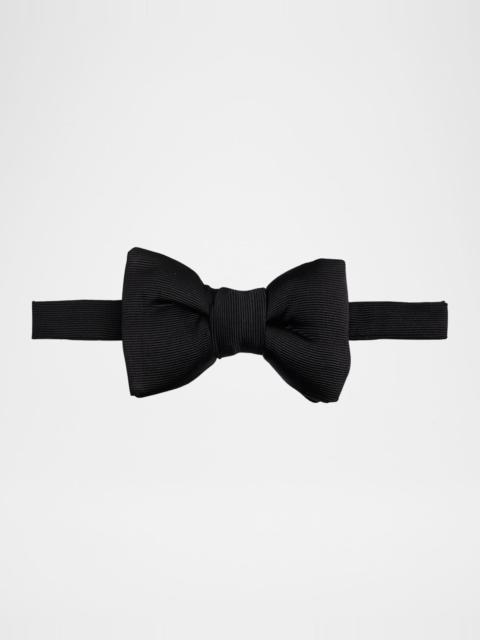 TOM FORD Men's Rib Textured Silk Bow Tie