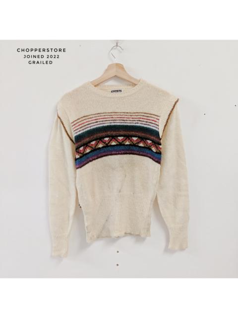 Other Designers Designer - Vintage Mariea Kim Stripe Knitwear Sweater