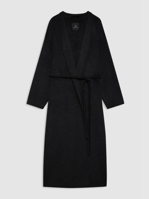 ANINE BING Hunter Coat - Dark Heather Grey Cashmere Blend