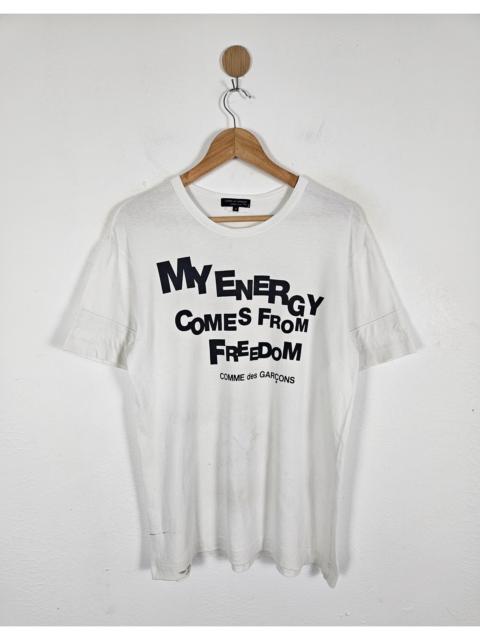 Comme Des Garçons Comme des Garcons CDG My Energy Comes From Freedom Logo tee