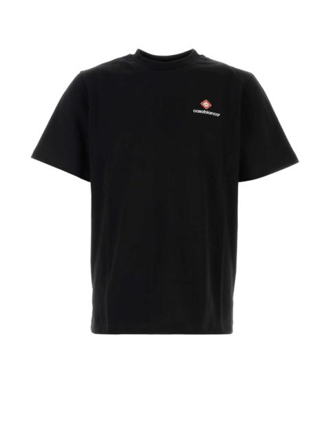 CASABLANCA Casablanca Men Black Cotton T-Shirt