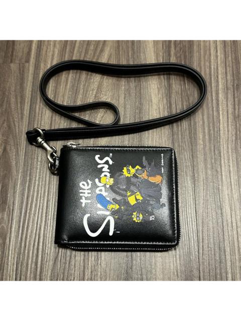 BALENCIAGA NEW Rare Balenciaga The Simpsons Leather Lanyard Wallet