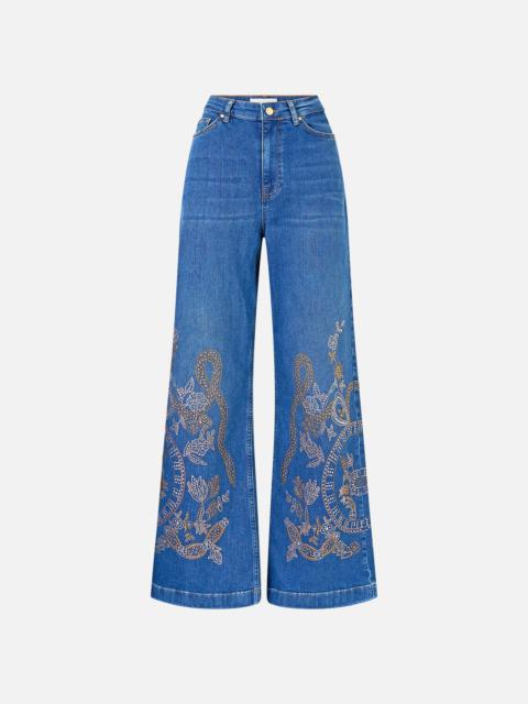 CAMILLA JENNA ACE OF LACE HIGH WAISTED FLARE