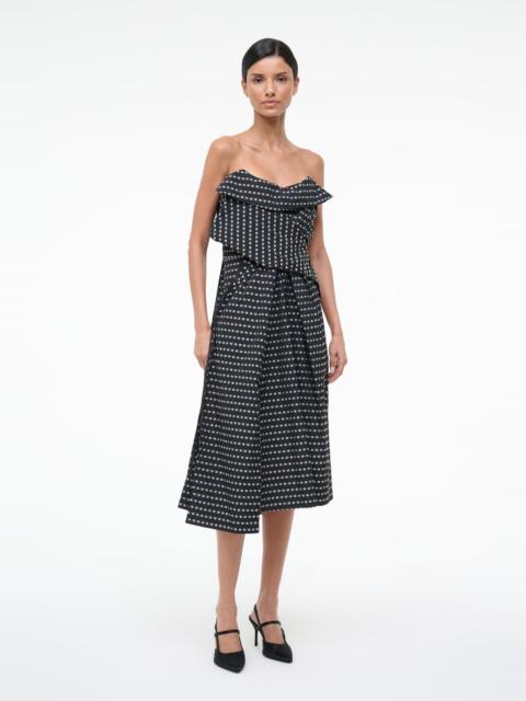 STAUD STAUD ALESSIA DRESS BLACK GEO