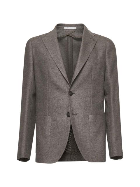 TAGLIATORE - Tagliatore Men Brown Silk And Wool Montecarlo Blazer