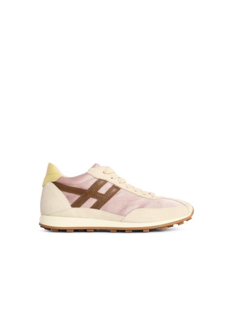 HOGAN Hogan 'HOGAN Athletic' Pink Yellow Beige Suede Sneakers