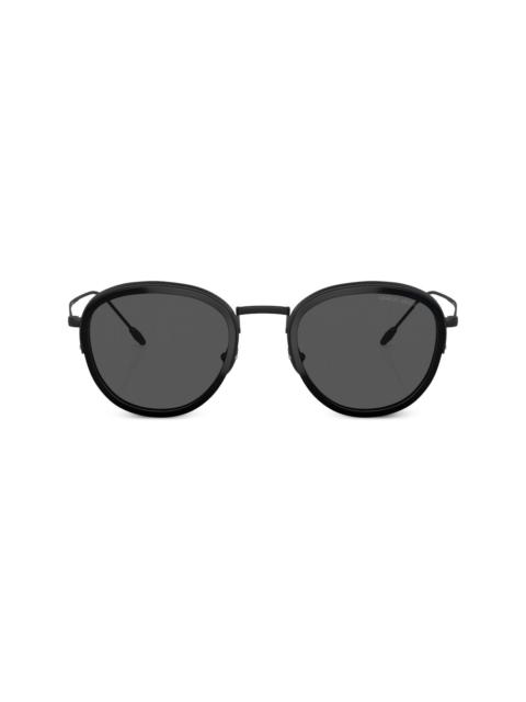 GIORGIO ARMANI round frame sunglasses