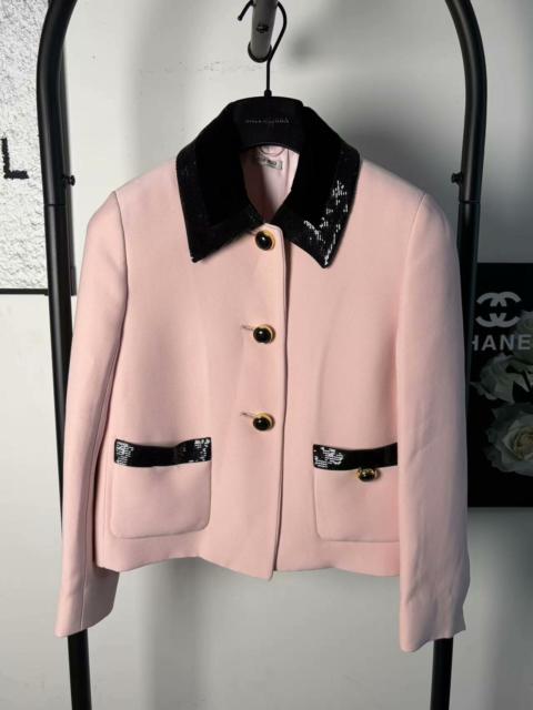 Miu Miu Miu Miu Sequin Collar Jacket