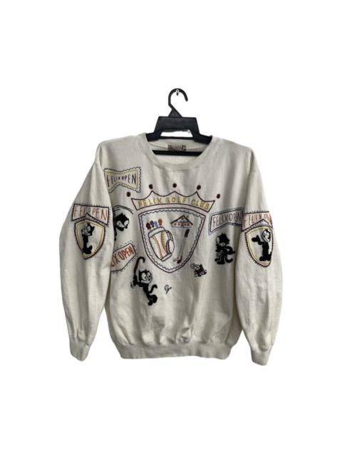 Other Designers Cartoon Network - 1991 Felix The Cat Rare Sweatshirt