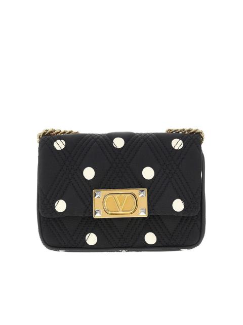 Valentino PLUS DE POIS FABRIC SMALL 'QUILTIE 67' BAG