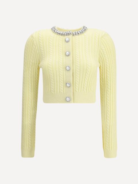 self-portrait Short alpaca Cardigan