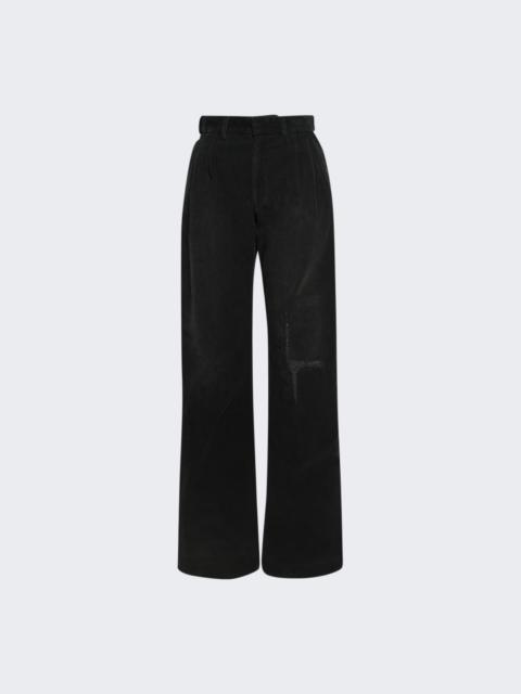 Enfants Riches Déprimés Corduroy Repaired Trousers Antique Black