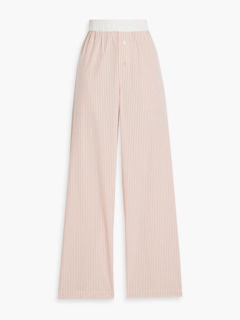 BY MALENE BIRGER Helsy striped cotton-poplin straight-leg pants