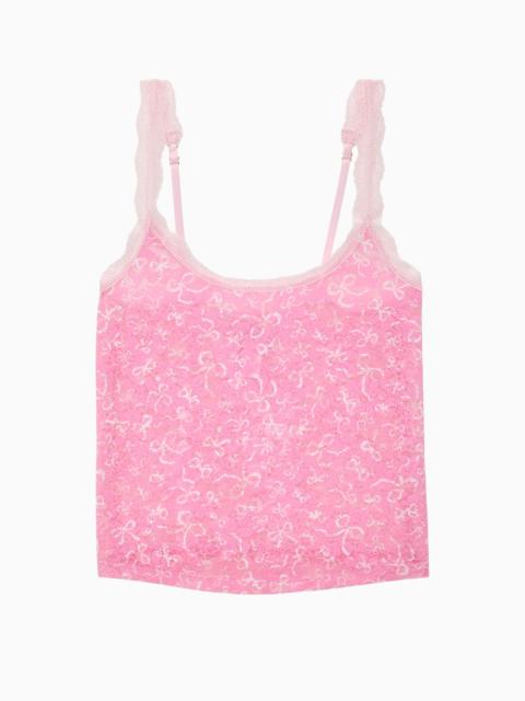 LoveShackFancy PINK x LoveShackFancy Printed Forever Lace Tank