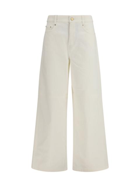 'S Max Mara 'S Maxmara Ellisse Wide-leg Pants White Denim