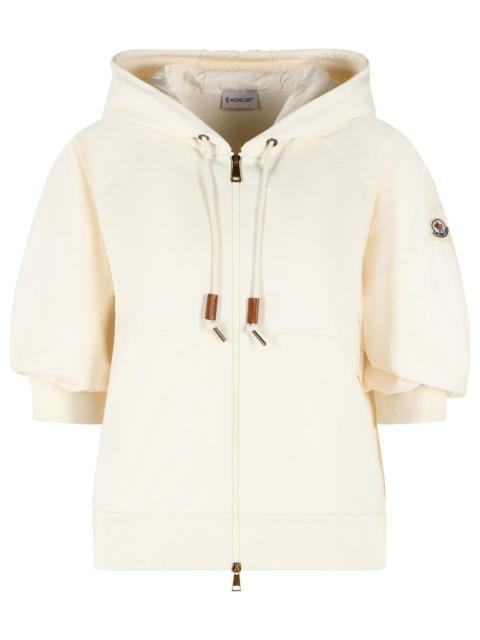 Moncler Moncler Ivory White Cotton Hoodie