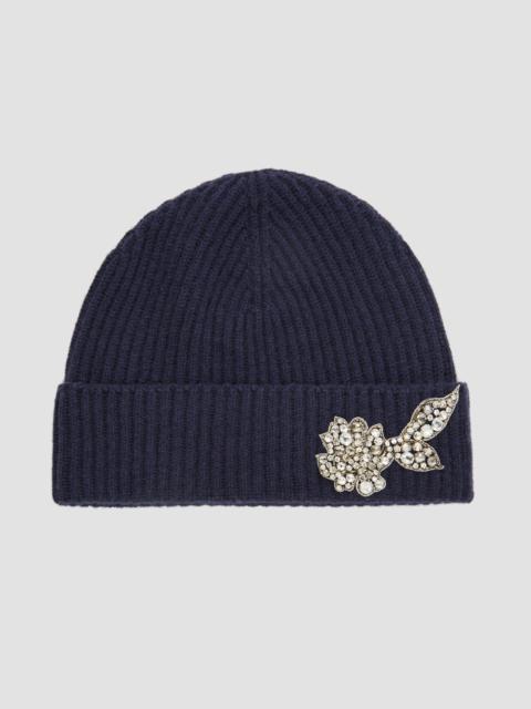 Erdem EMBROIDERED KNITTED HAT