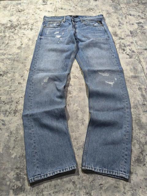 Hysteric Glamour vtg distressed replay repaired jeans steve jobs type western