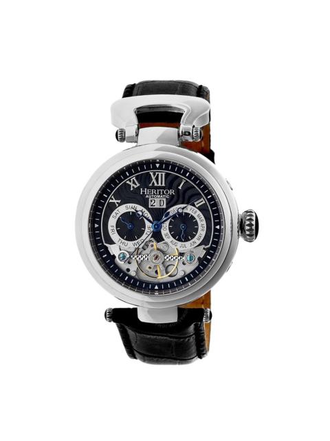 Other Designers Heritor Ganzi Automatic Black Brushed Dial Men's Watch HR3302