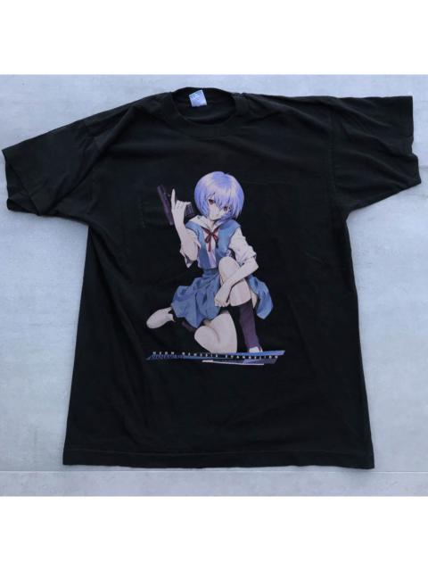 Other Designers Rei Ayanami Neon Genesis Evangelion Anime Black Tee Shirt Vtg Style
