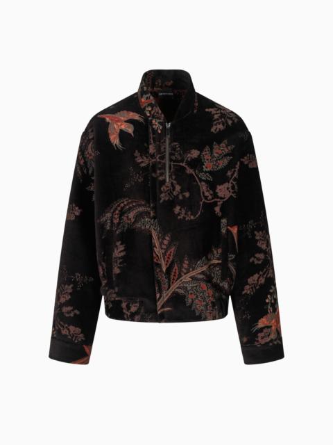 EMPORIO ARMANI CHINOISERIE DAMASK CHENILLE BLOUSON