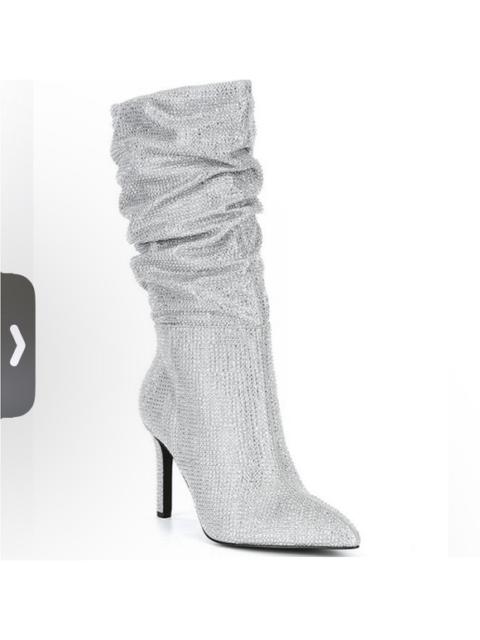 Other Designers New! Gianni Bini x‎ Nastia Liukin Kiki Rhinestone Slouchy Pointed Toe Boots