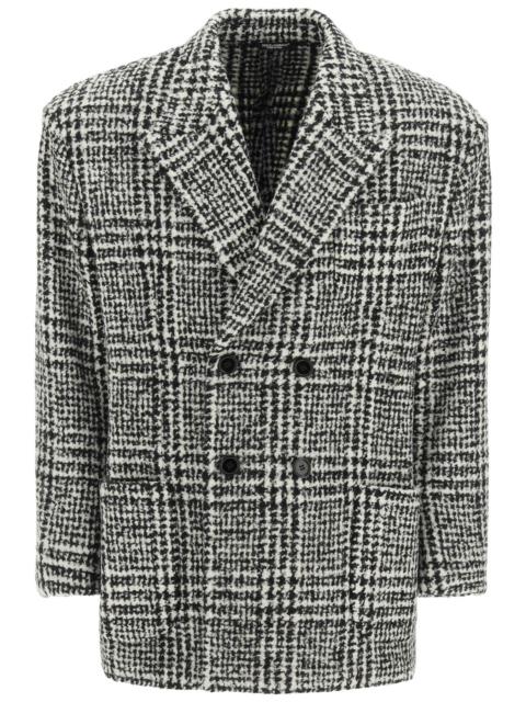 Dolce & Gabbana Checkered Double-Breasted Wool Jacket Men