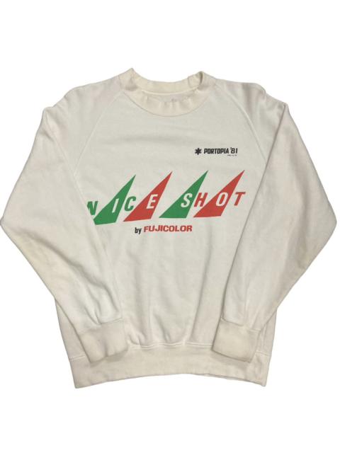Other Designers Vintage 80s Portopia ‘81 Nice Shot by Fujicolor Sweatshirt