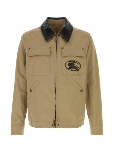 Burberry Burberry Men Cappuccino Cotton Jacket