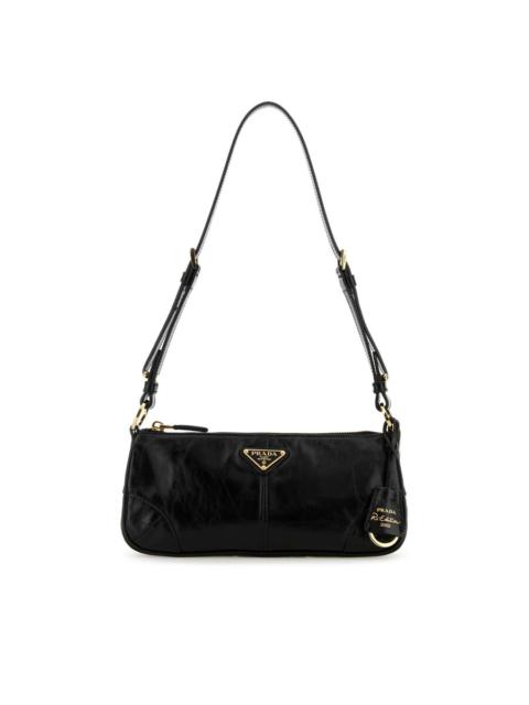 Prada Prada Black Leather Shoulder Bag