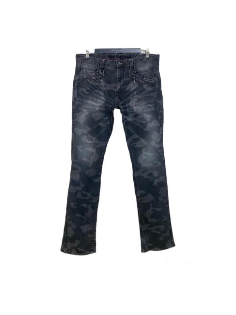 Other Designers Nicole Club For Men Camo Denim Low Flare Jeans
