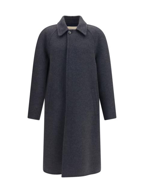 Valentino Valentino Wool Coat Dark Grey/Blue Men