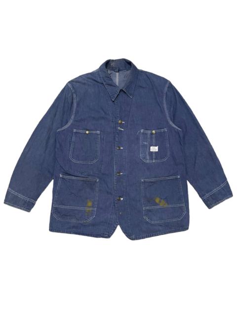 Other Designers True Vintage 50s 60s Sears Vat Dyed Denim Chore Work Jacket