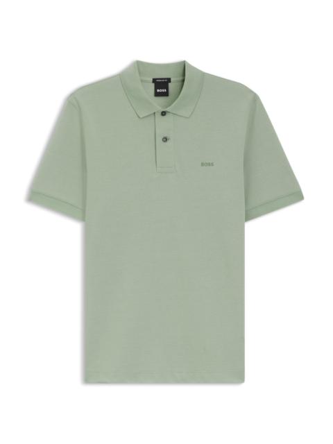 BOSS PALLAS POLO SHIRT IN COTTON PIQUÉ WITH EMBROIDERED LOGO