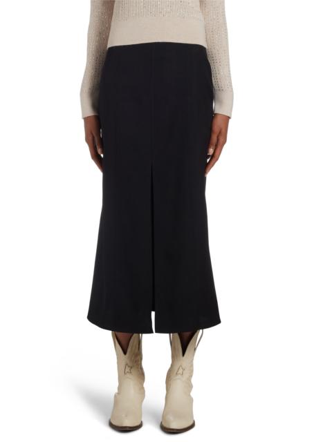 Golden Goose Virgin Wool Midi Skirt