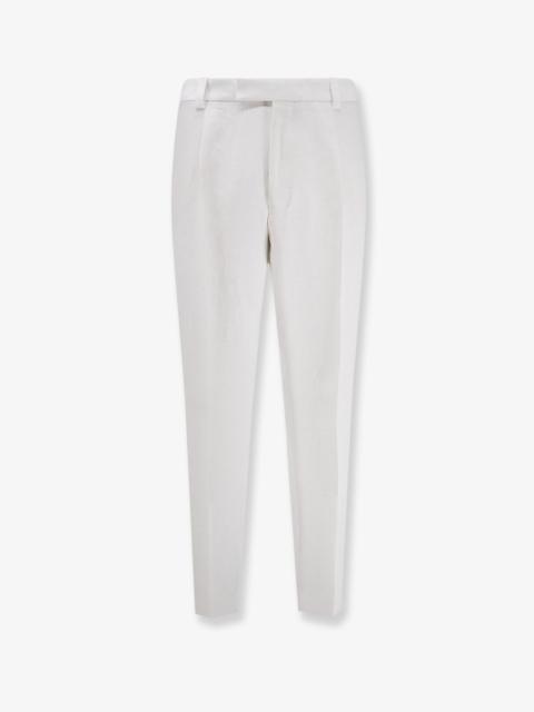 BOSS Boss Port Linen Trousers White