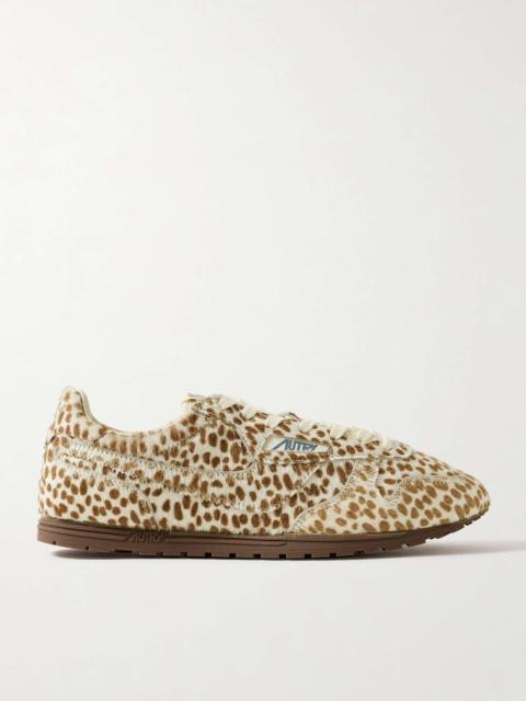 Windspin Cheetah-Print Pony Hair Sneakers