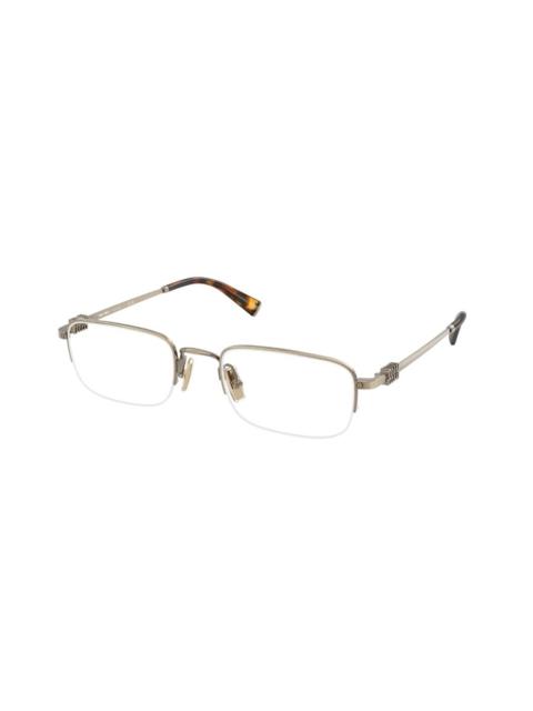 Miu Miu Miu Miu Demo Rectangular Ladies Eyeglasses MU 52WV 26C1O1 53