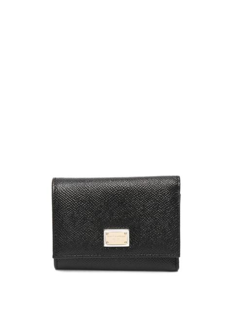 Dolce & Gabbana Leather Flap French Wallet