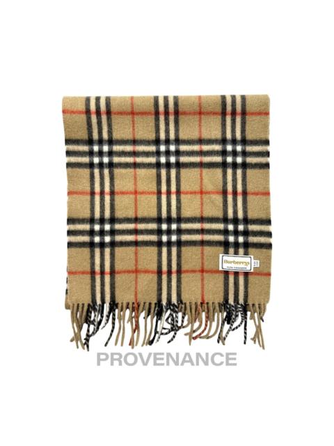 Burberry Vintage Burberrys Scarf Nova Check 100% PURE CASHMERE