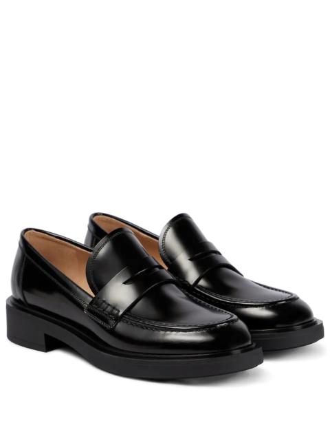 Gianvito Rossi Harris leather loafers