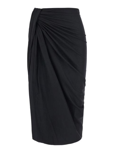 Isabel Marant Étoile Isabel Marant Etoile Women Skirt Jeldia-Gc With Leather Details And Tech Fabric, Black, Woman
