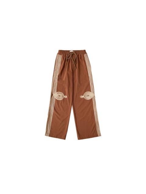 Song for the Mute Song For The Mute Appliqué Relaxed Lounge Pant Brown