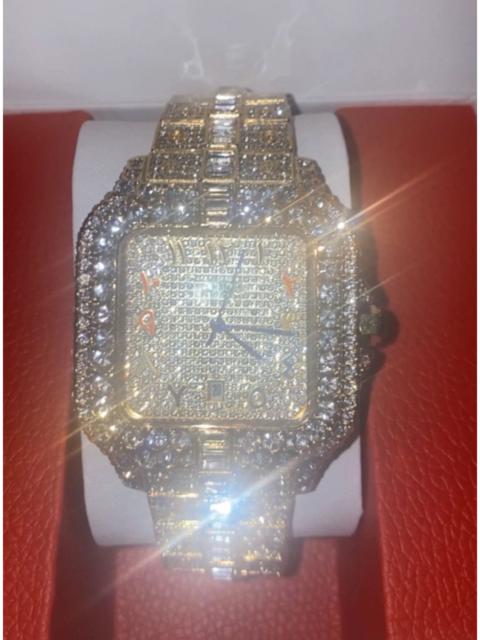 New Moissanite Iced Out Bust Down Watch 