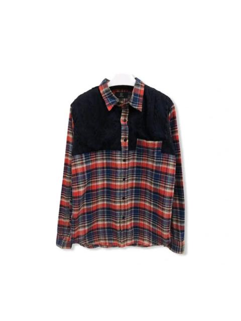 Other Designers Japanese Brand Shaggy Plaid Tartan Flannel Shirt 👕