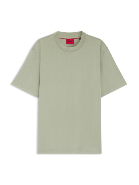 HUGO LOGO-PRINT T-SHIRT IN COTTON JERSEY