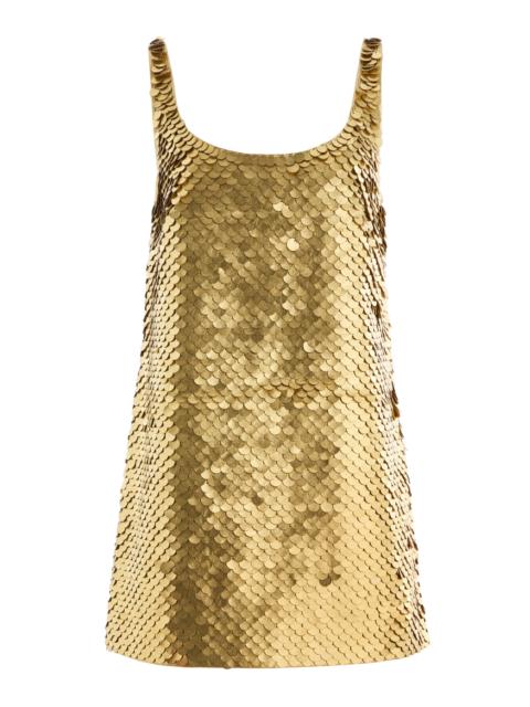 ALEXIS Eli Sequined Mini Dress gold