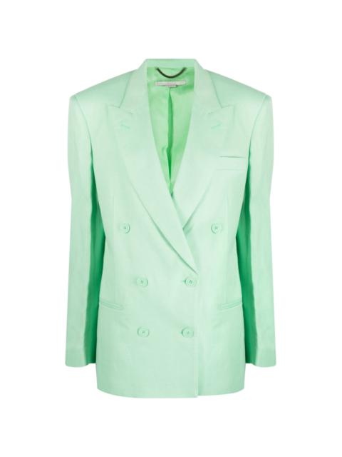 peak-lapels double-breasted blazer