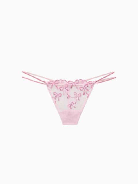 LoveShackFancy PINK x LoveShackFancy Put A Bow On It V String Thong